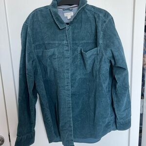 corduroy button-up shirt